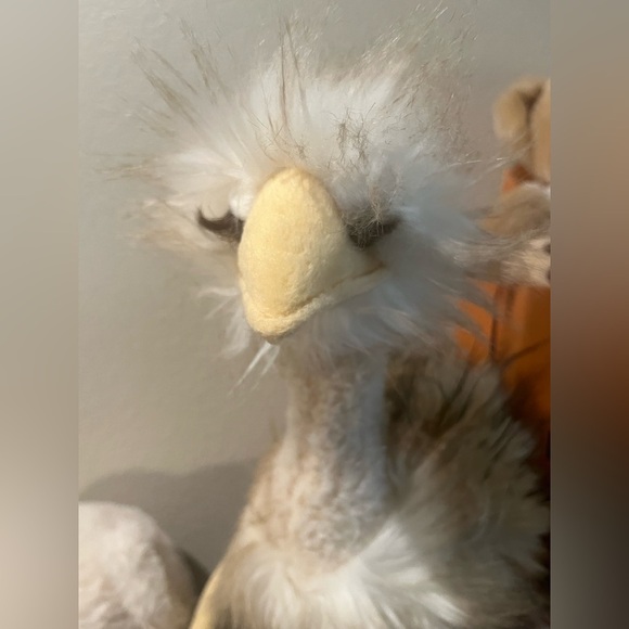 Plush Ostrich Toy with Fluffy White and Tan Feathers Douglas brand - with tags 🎩 - Picture 2 of 7